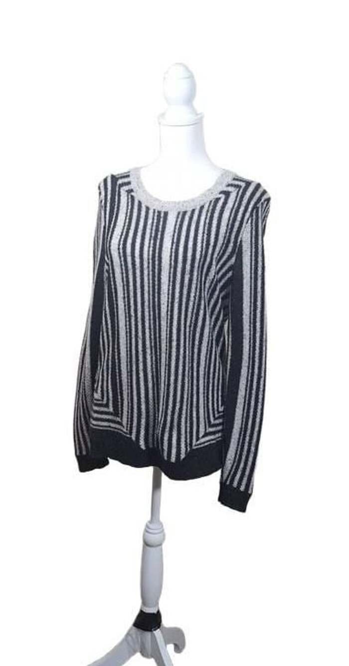 Antonio Melani Black Striped Sweater